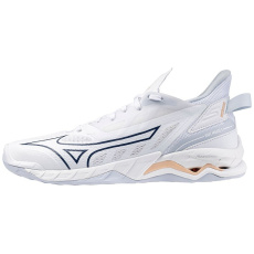 MIZUNO WAVE MIRAGE 5 / White/Navy Peony/Peach Parfait / 39.0/6.