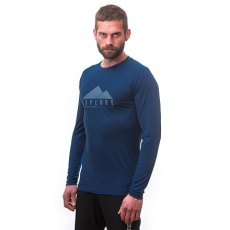 SENSOR MERINO AIR PT EXPLORE men's shirt long.sleeve dark.blue Size: