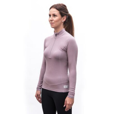 SENSOR MERINO DF women's long-sleeve shirtsleeve zipper mystic violet size