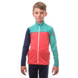 SENSOR COOLMAX THERMO children's sweatshirt full-zip coral/sea green/deep blue Size: