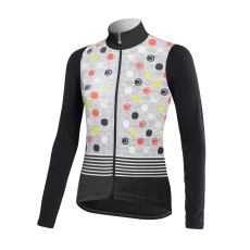 DOTOUT LADIES LONG SLEEVE JERSEY FANATICA MELANGE LIGHT GREY-BLACK (A23W510839)