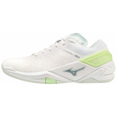 MIZUNO WAVE STEALTH NEO / White/GRidge/PatinaGreen / 39.0/6.